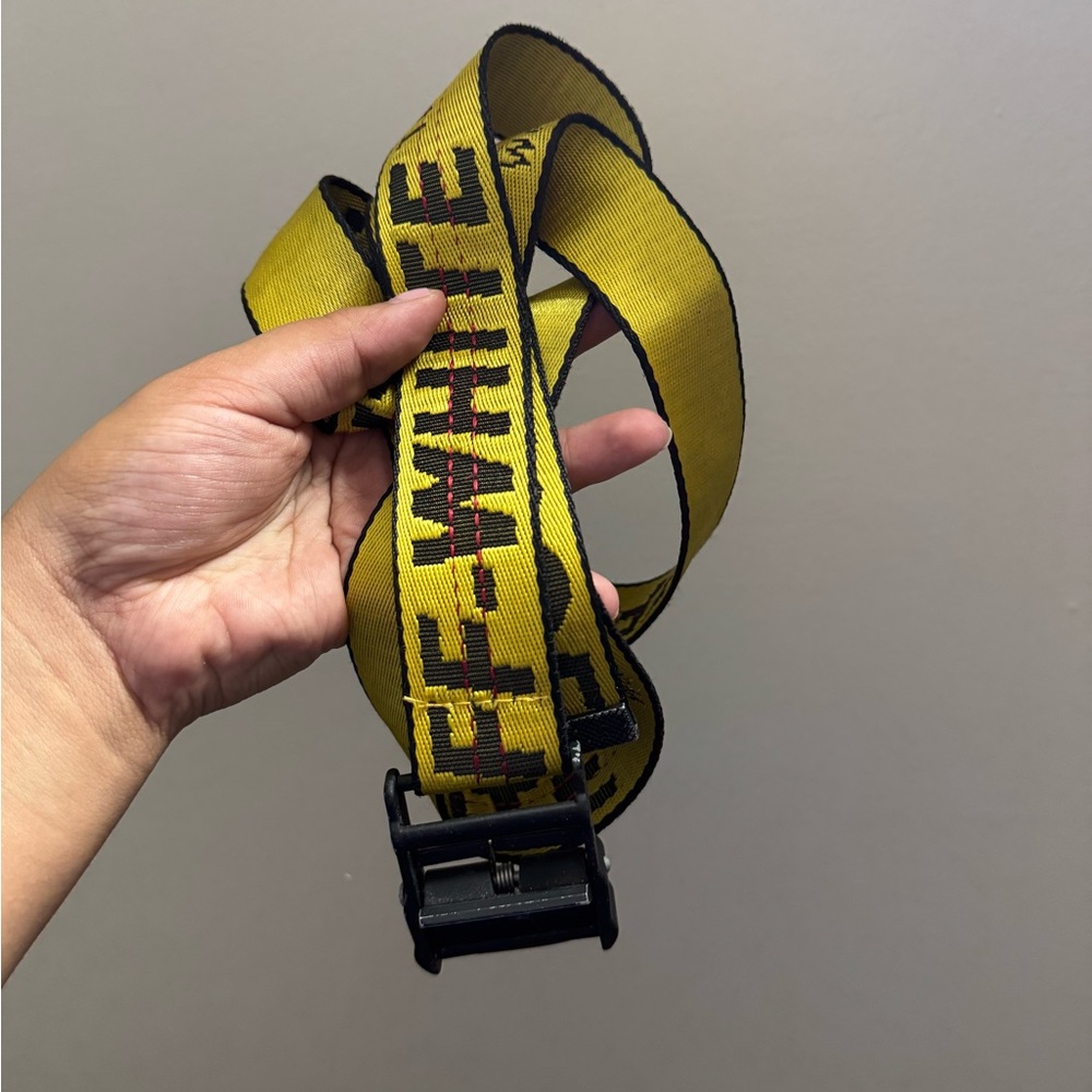 Off-White Bold Yellow Belt